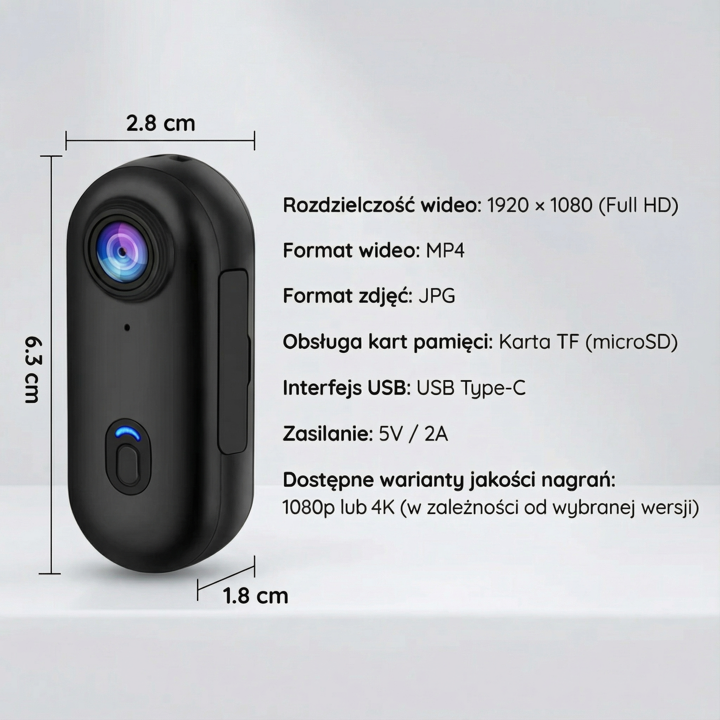 PovKamerka™ - Kieszonkowa Kamerka Sportowa